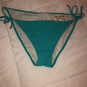 VS turquoise and gold bikini bottom
